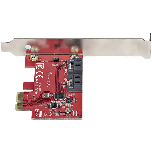 StarTech.com Tarjeta PCIe SATA - Tarjeta PCI Express Controladora de 2 Puertos SAT