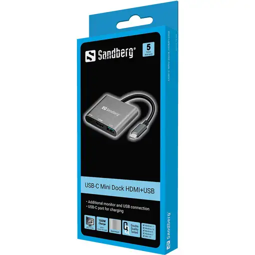 Sandberg USB-C Mini Dock HDMI+USB