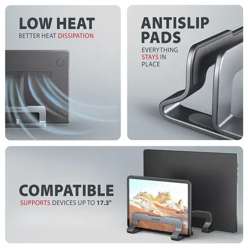 Otros accesorio informática Gris STND-VG AXAGON