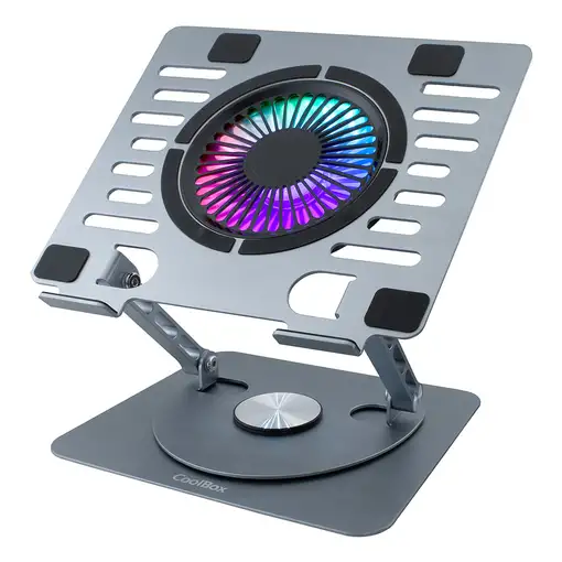 CoolBox BASE REFRIGERADORA COOLAIR 1VRGB ALUMINIO PORTATIL 17.3"