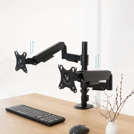 TooQ DB1533TNR-B soporte para monitor 81,3 cm (32") Escritorio Negro