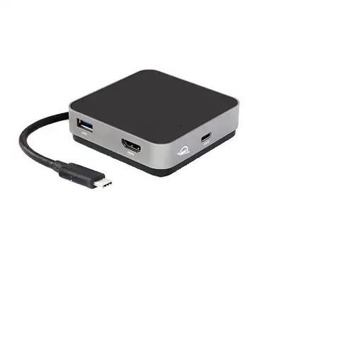 OWC USB-C Travel Dock Alámbrico USB 3.2 Gen 1 (3.1 Gen 1) Type-C Gris