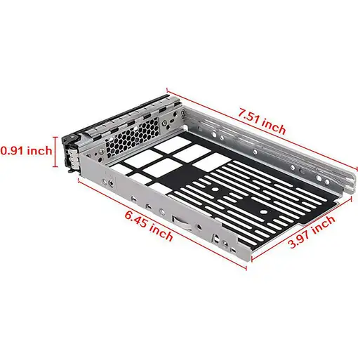 DELL KG1CH panel bahía disco duro 8,89 cm (3.5'') Panel embellecedor frontal Plata