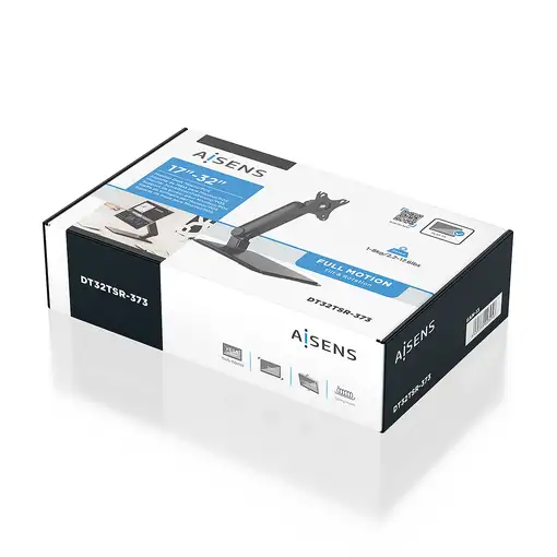 AISENS Soporte de Mesa Pro Contrapeso Inclinable Para Monitor/POS 8kg de 17"-32",