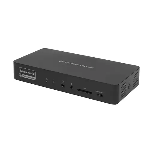 Conceptronic DONN31B base para portátil y replicador de puertos Alámbrico USB 3.2