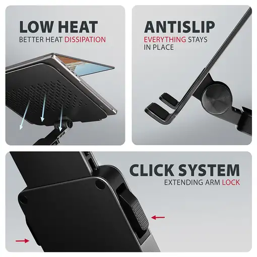 Otros accesorio informática Negro STND-LRB AXAGON