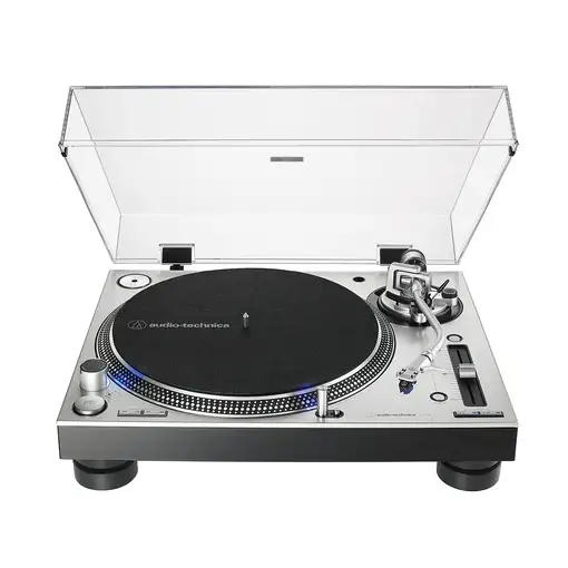 Audio-Technica AT-LP140XP Tocadiscos de tracción directa para DJ Plata