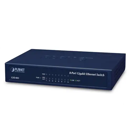 PLANET GSD-803 switch Gigabit Ethernet (10/100/1000) Azul