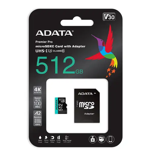 ADATA Premier Pro 512 GB MicroSDXC Clase 10