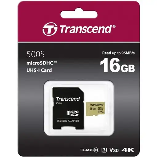 Transcend 16GB UHS-I U3 MicroSDHC Clase 10