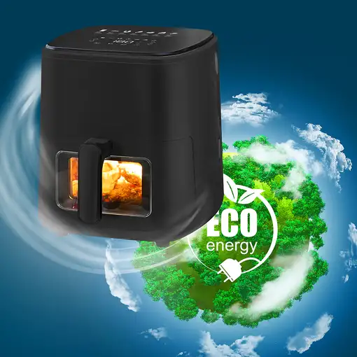 Freidora de aire 5 L Negro HOME SJ-500 5L EXTRALINK