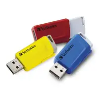 Verbatim Store 'n' Click - Unidad USB 3.2 GEN1 - 3x16 GB, Rojo/Azul/Amarillo