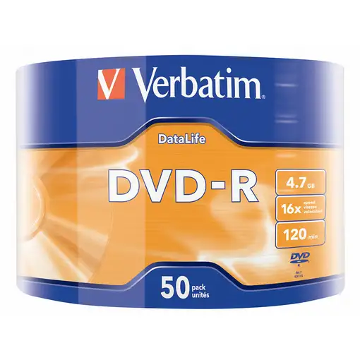 Verbatim 43791 DVD en blanco 4,7 GB DVD-R 50 pieza(s)