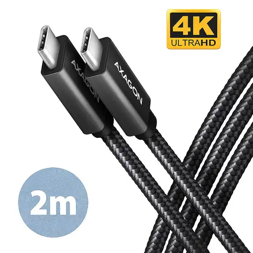 Axagon BUCM32-CM20AB cable USB USB 3.2 Gen 2x2 2 m USB C Negro