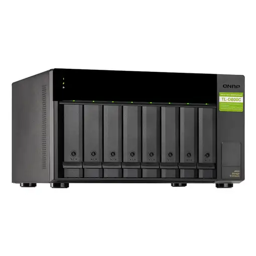 QNAP TL-D800C caja para disco duro externo Carcasa de disco duro/SSD Negro, Gris 2