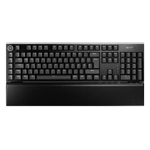 be quiet! Light Mount Silent Tactile DE ISO teclado Juego USB QWERTZ Alemán Negro
