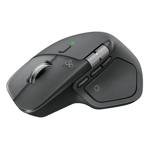 Logitech MX Master 4, ratón inalámbrico ergonómico con respuesta háptica avanzada,