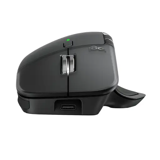 Logitech MX Master 4, ratón inalámbrico ergonómico con respuesta háptica avanzada,