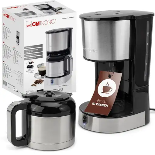 Cafeteras goteo Negro 1.2 L 10 cups 264004 CLATRONIC