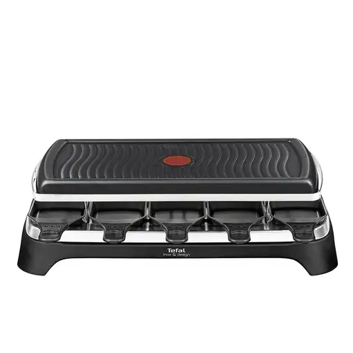Tefal RE4588 parrilla de interior 10 personas(s) 1350 W Negro, Acero inoxidable