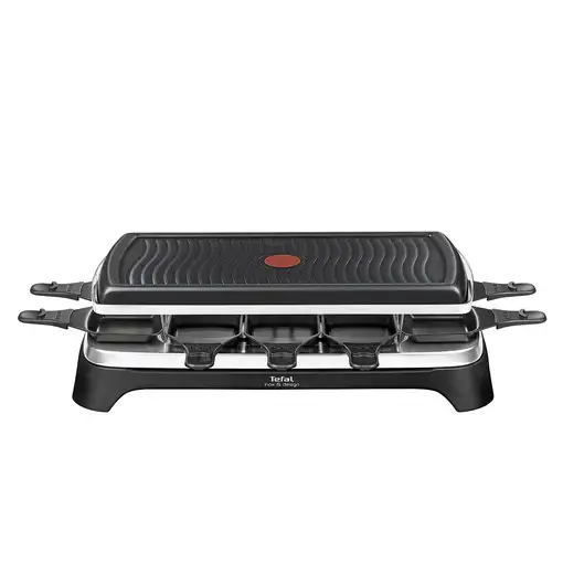 Tefal RE4588 parrilla de interior 10 personas(s) 1350 W Negro, Acero inoxidable