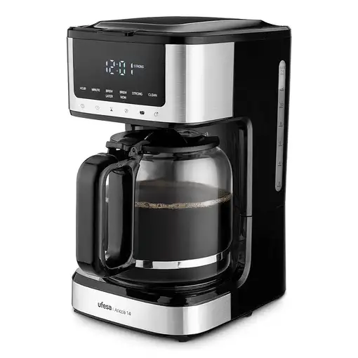 Cafeteras goteo Semi-automática Negro 1.8 L 14 cups 71606101 UFESA