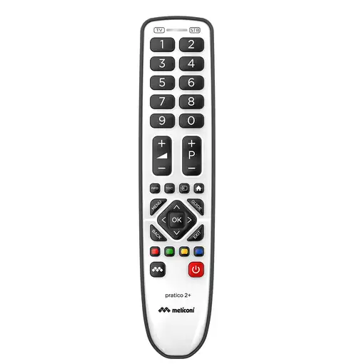Meliconi Gumbody Pratico 2+ mando a distancia IR inalámbrico TV, Receptor de telev