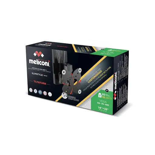 Meliconi SLIMSTYLE PLUS 100 ST CG 81,3 cm (32") Negro