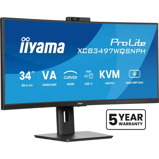 iiyama ProLite XCB3497WQSNPH-B1 pantalla para PC 86,4 cm (34'') 3440 x 1440 Pixeles