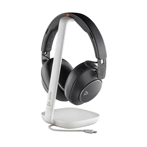 HP Poly Auriculares Poly Voyager Surround 85 UC USB-C + adaptador USB-C/A + base