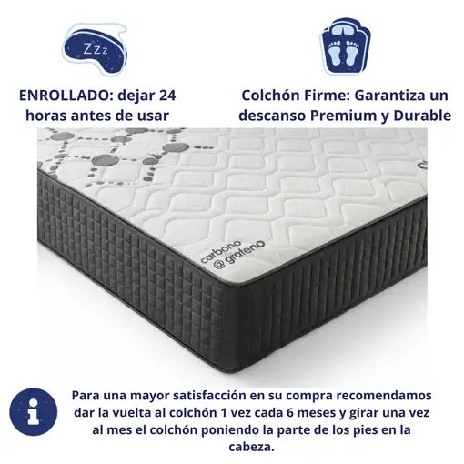 Colchón 150x190 ANATÓMICO PREMIUM Visco | Alto 30cm | Firmeza Alta