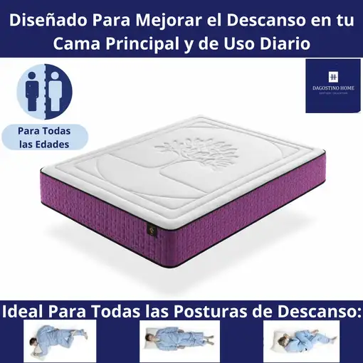 Colchón 135x190 ANATÓMICO PREMIUM Visco | Alto 30cm | Firmeza Alta