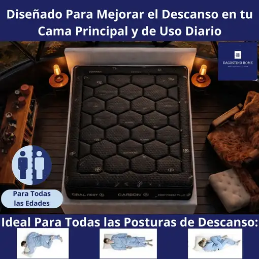 Colchón 180x200 ANATÓMICO PREMIUM Visco | Alto 30cm | Firmeza Alta