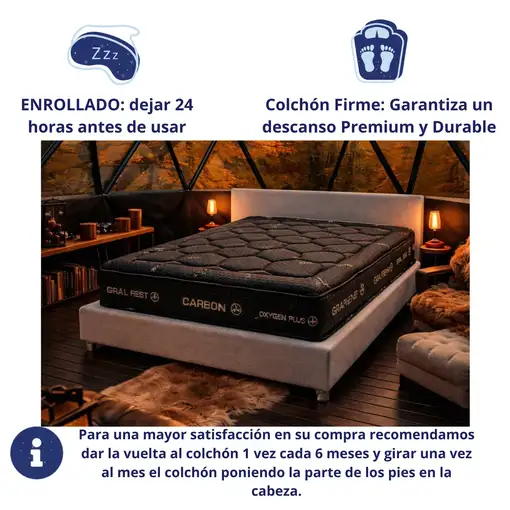 Colchón 140x190 ANATÓMICO PREMIUM Visco | Alto 30cm | Firmeza Alta