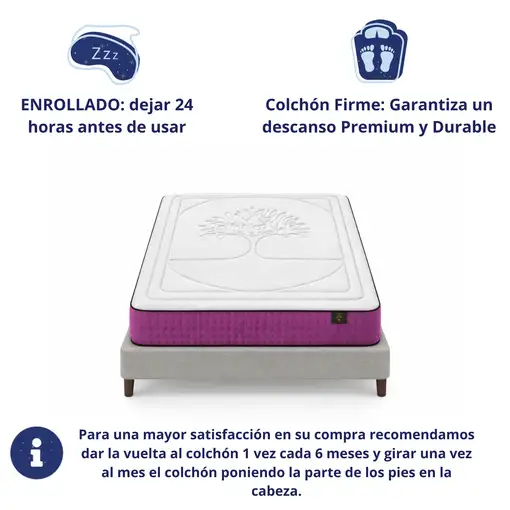 Colchón 180x200 ANATÓMICO PREMIUM Visco | Alto 30cm | Firmeza Alta