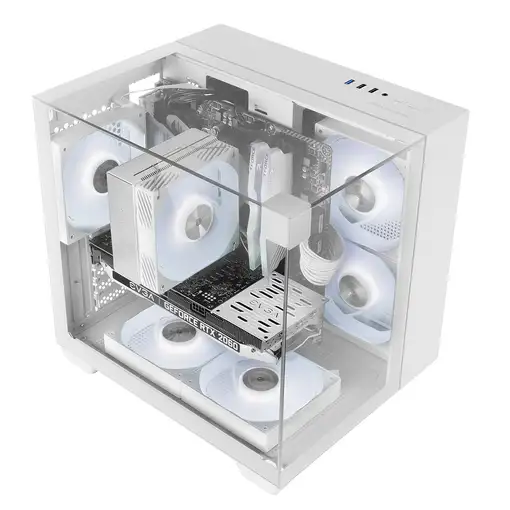 Mars Gaming MC-VISIONMW Mini Tower Blanco