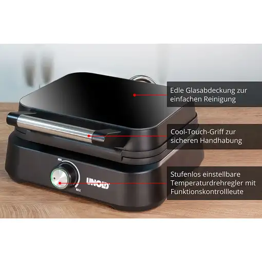 Unold 48275 gofrera 2 barquillo(s) 1500 W Negro