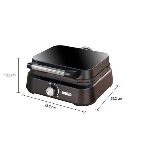 Unold 48275 gofrera 2 barquillo(s) 1500 W Negro