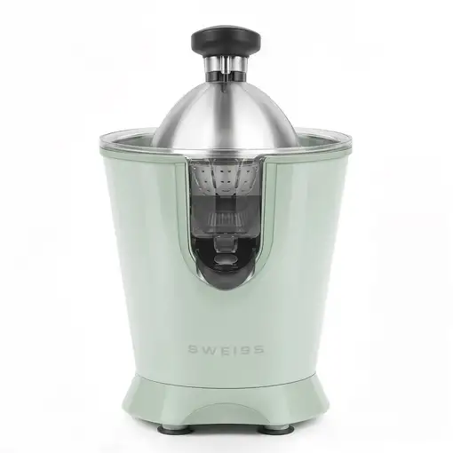 Exprimidor eléctrico ZEST7, Vertedor antigoteo, Apto para lavavajillas, Verde Exprimidor eléctrico ZEST7, Vertedor antigoteo, Apto para lavavajillas, Verde