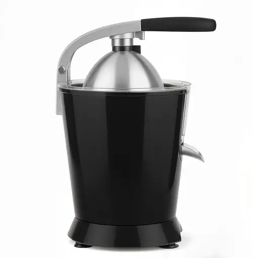 Exprimidor eléctrico ZEST9, Vertedor antigoteo, Apto para lavavajillas, Negro