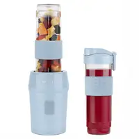 Mini Batidora Portátil MOOV6, SWEISS, 2 Botellas de 570 ml, 4 Cuchillas, Azul