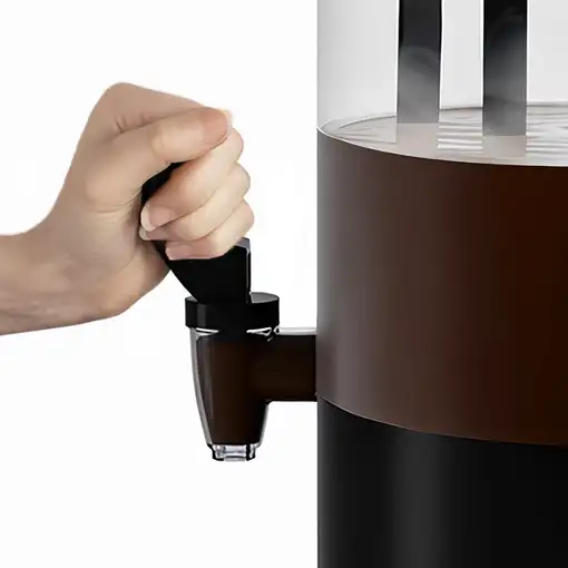 H.Koenig SHK900 Dispensador Chocolate Caliente 6L Negro 1200W Gran Capacidad