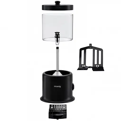 H.Koenig SHK900 Dispensador Chocolate Caliente 6L Negro 1200W Gran Capacidad
