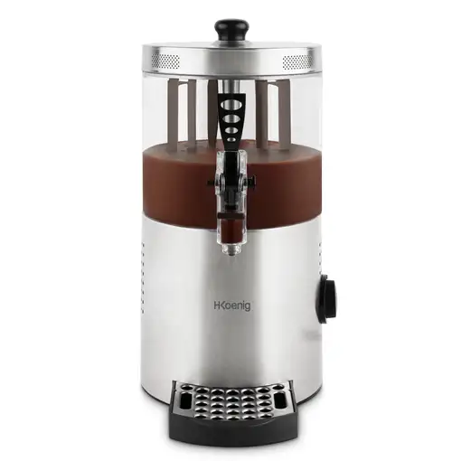 H.Koenig SHK800 Dispensador de Chocolate Caliente 3L Acero Inoxidable 1200W