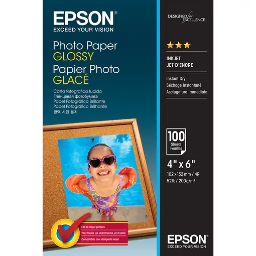 Epson Photo Paper Glossy - 10x15cm - 100 Hojas