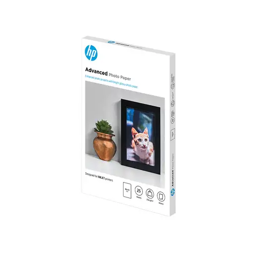 HP Papel fotográfico Advanced, brillante, 250 g/m2, 10 x 15 cm (101 x 152 mm)
