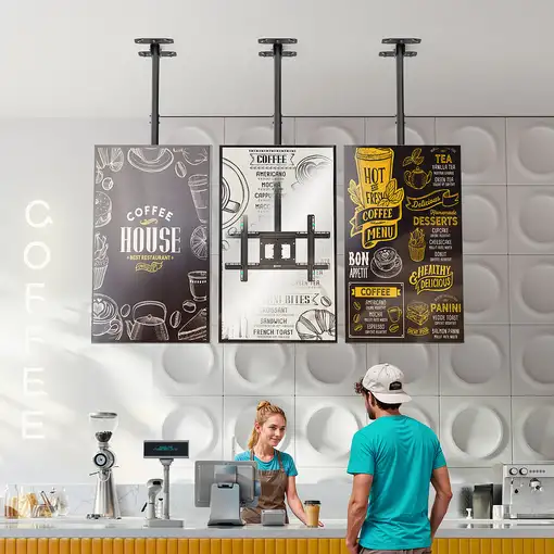 ONKRON N1L-B soporte para TV 2,03 m (80") Negro