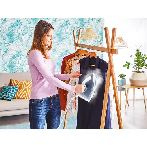 Tefal Express Optimal SV4110 2200 W 1,2 L Ceramic Express Glide Azul, Blanco