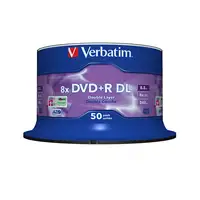 Verbatim DVD+R Double Layer 8x Matt Silver 50pk Spindle 8,5 GB DVD+R DL 50 piezas