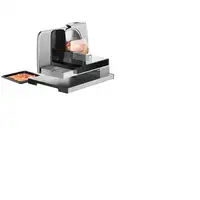 Unold 78826 rebanadora Eléctrico 100 W Negro, Plata Metal, Plástico